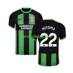Camisola Brighton & Hove Albion Mitoma 22 Homem Equipamento Segundo 2023-2024 Manga Curta